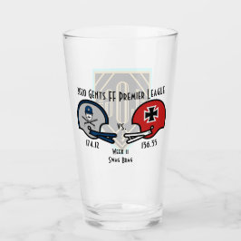 SwagBrag11 Der Rote tegen Lizzie Pint Glass Glas