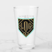 SwagBrag13 Lizzie tegen Peaky Pint Glass Glas (Achterkant)