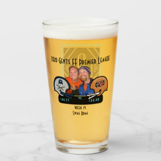 SwagBrag13 Lizzie tegen Peaky Pint Glass Glas