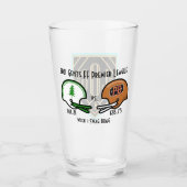SwagBrag1 Mountaineers tegen Peaky Pint Glass Glas (Voorkant)