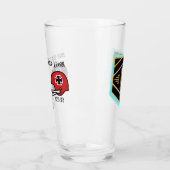 SwagBrag6 Der Rote v Lucky Pint Glass Glas (Links)