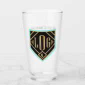 SwagBrag6 Zings/Peaky Pint Glass Glas (Achterkant)