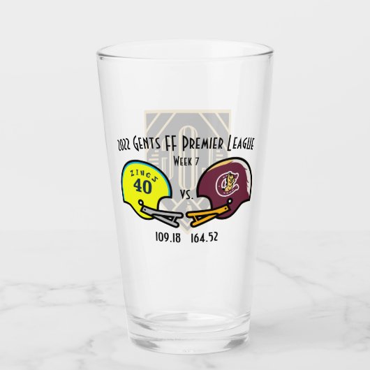 SwagBrag Zing tegen Horsefeathers Glass Glas (Voorkant)