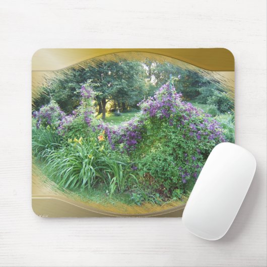 Swaged Clematis ~ mousepad Muismat (Met muis)
