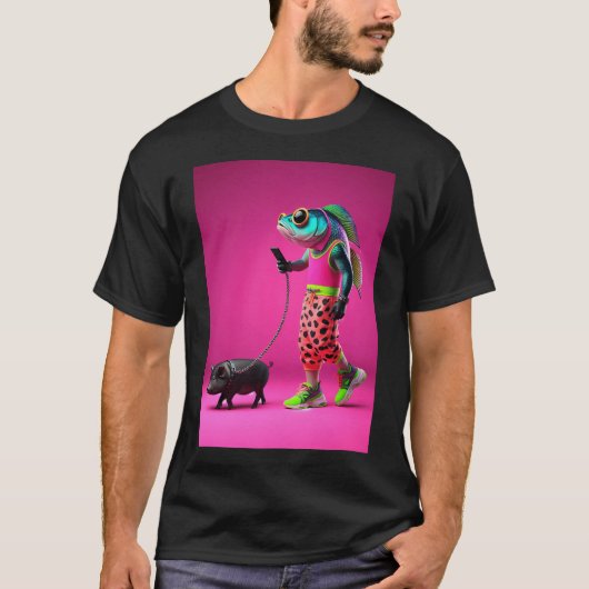 Swagfish & de Porkside Hustle: Van Bikini Bottom T-shirt (Voorkant)