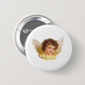 swagg angel cherub ronde button 5,7 cm (Voorkant /achterkant)