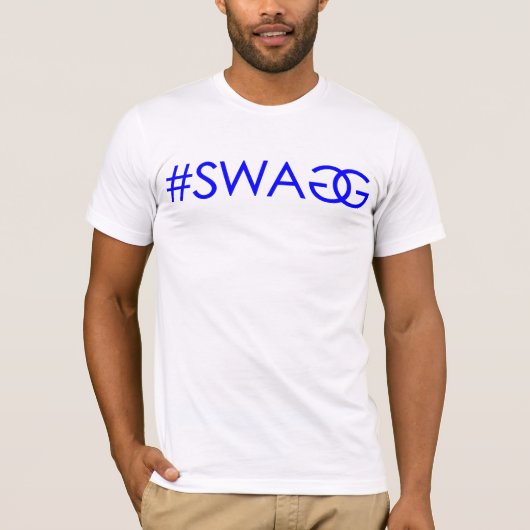 #SWAGG (blauw) T-shirt (Voorkant)