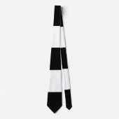 Swagger Deze zwarte en witte brede band Stropdas (Voorkant)