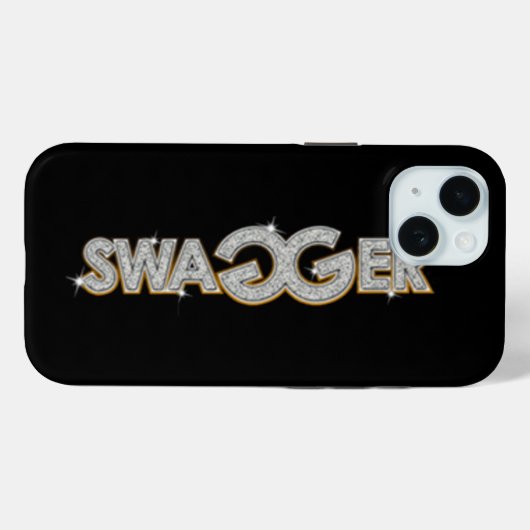 Swagger iPhone 15 Hoesje (Achterkant (horizontaal))