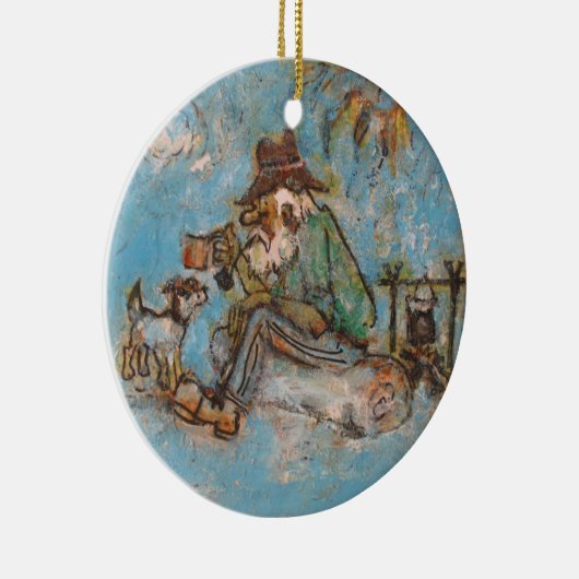 Swaggie's Aussie Struik Kerstmis Keramisch Ornament (Rechts)