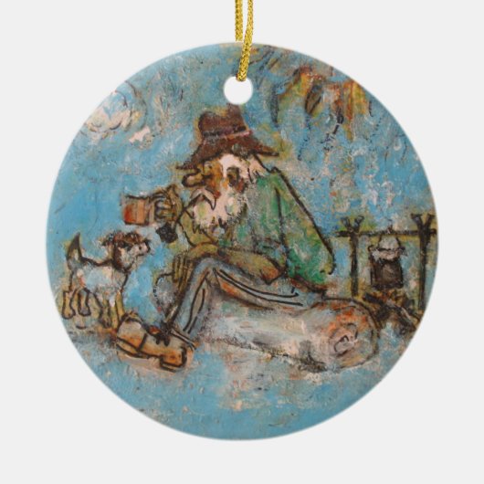 Swaggie's Australische bush Kerstmis Keramisch Ornament (Voorkant)