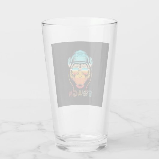 Swagn Retro Monkey Glas (Achterkant)