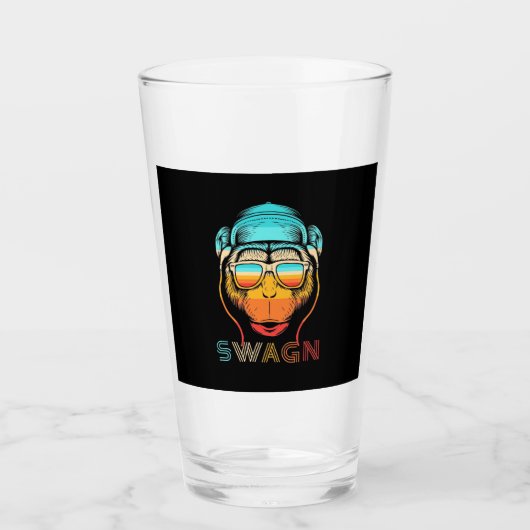 Swagn Retro Monkey Glas (Voorkant)