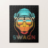 Swagn Retro Monkey Legpuzzel (Verticaal)