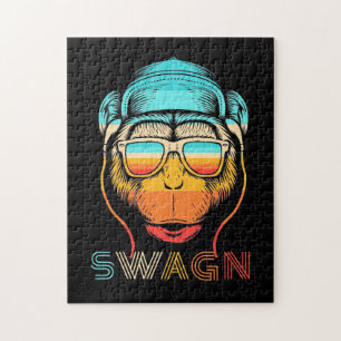 Swagn Retro Monkey Legpuzzel