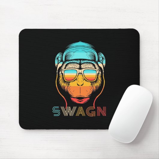 Swagn Retro Monkey Muismat (Met muis)