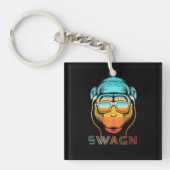 Swagn Retro Monkey Sleutelhanger (voorkant)