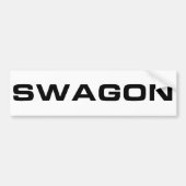 Swagon Bumpersticker (Voorkant)