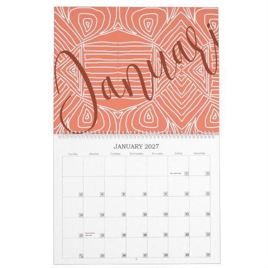 Swahili African Tribal Kalender (Jan 2027)