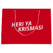 Swahili kerstcadeauzak groot cadeauzakje (Voorkant)