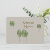 Swahili Kerstmis Feestdagenkaart (Staand voorkant)