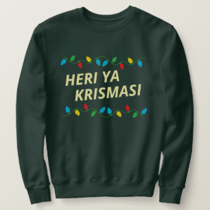 Swahili Kersttrui   Heri ya krismasi Trui