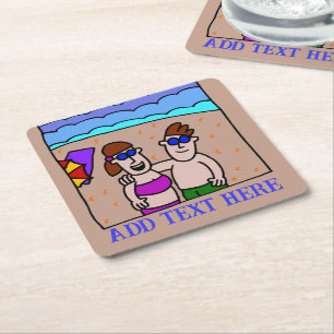 Swain Suit Woman, voeg tekst, Onderzetter toe