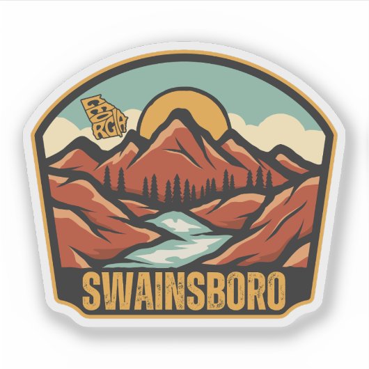 Swainsboro, Georgia Sticker (Voorkant)