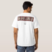 SWAK ATTACK - WHite Short Sleeve KAHUKU t-shirt (Achterkant volledig)