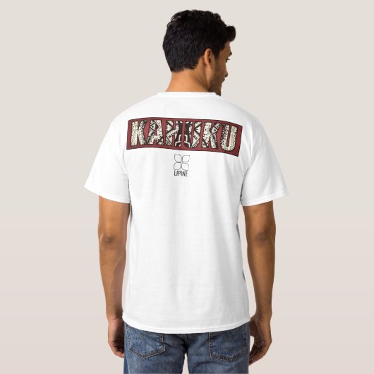 SWAK ATTACK - WHite Short Sleeve KAHUKU t-shirt (Achterkant volledig)