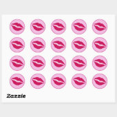 SWAK Lips Ronde Sticker (Vel)