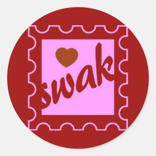 SWAK RONDE STICKER (Voorkant)