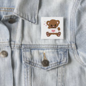 SWAK Square Pin Vierkante Button 5,1 Cm (In situ)