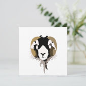 Swaledale schapen kaart (Staand voorkant)