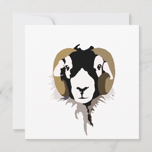Swaledale schapen kaart (Voorkant)