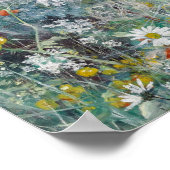 Swallow and Flower Field, Bruno Liljefors Poster (Hoek)