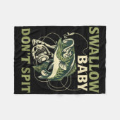 Swallow Baby Dont Spit Funny Fish Fishing Tees  Fleece Deken (Voorkant (Horizontaal))
