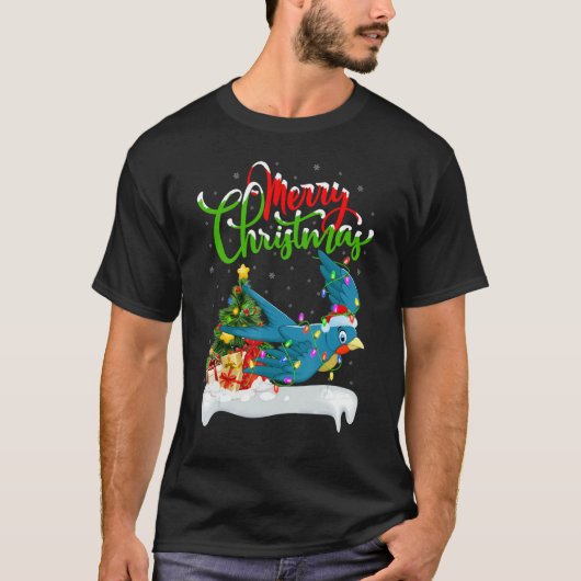 Swallow Bird   Xmas Decorations Santa Swallow Chri T-shirt (Voorkant)