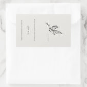 Swallow- Ex Libris Bookplate -Menagerie Archive  Rechthoekige Sticker (Tas)