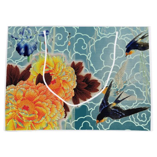 SWALLOW JAPANESE FLOWER Cadeautas (Voorkant)