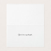 Swallow on a Fence - Thinking of You Card Kaart (Binnenkant ongevouwen)