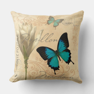 Swallow Tail Blauwgroen Papillon Postkussen Kussen