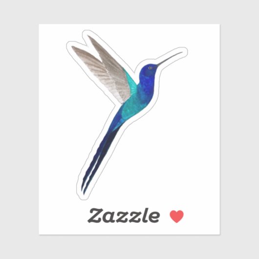 Swallow-tail Hummingbird Sticker (Vel)