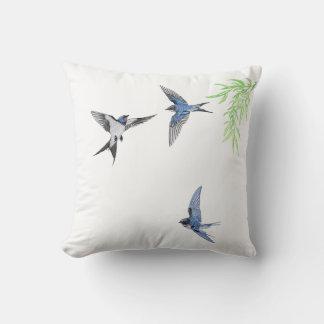 swallow throw pillow imitating Imitation embroider Kussen