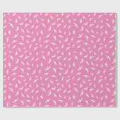 Swallows en Swifts Roze Wit Migrerende Vogels Cadeaupapier (Vlak)