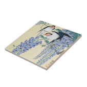 Swallows en Wisteria door Ohara Koson Tegeltje (Zijkant)