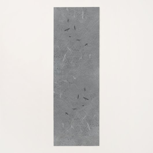 Swallows Flying Industrial Grunge Birds Yogamat (Achterkant)