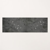 Swallows Flying Industrial Grunge Birds Yogamat (Voorkant (horizontaal))