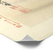 Swallows op de Wing, Antiek Japans schilderen Poster (Hoek)