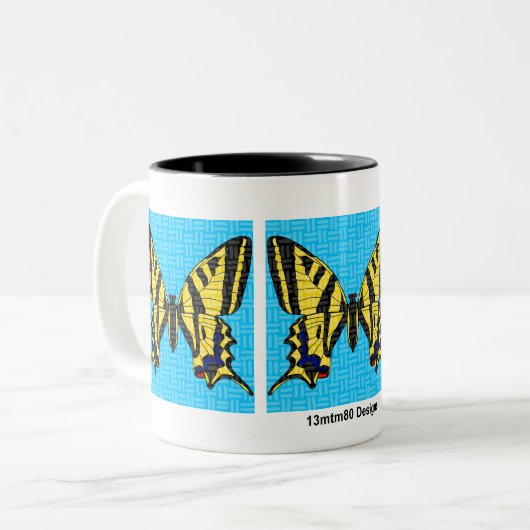 Swallowtail (11oz) - Two-Tone Mok (Voorkant links)